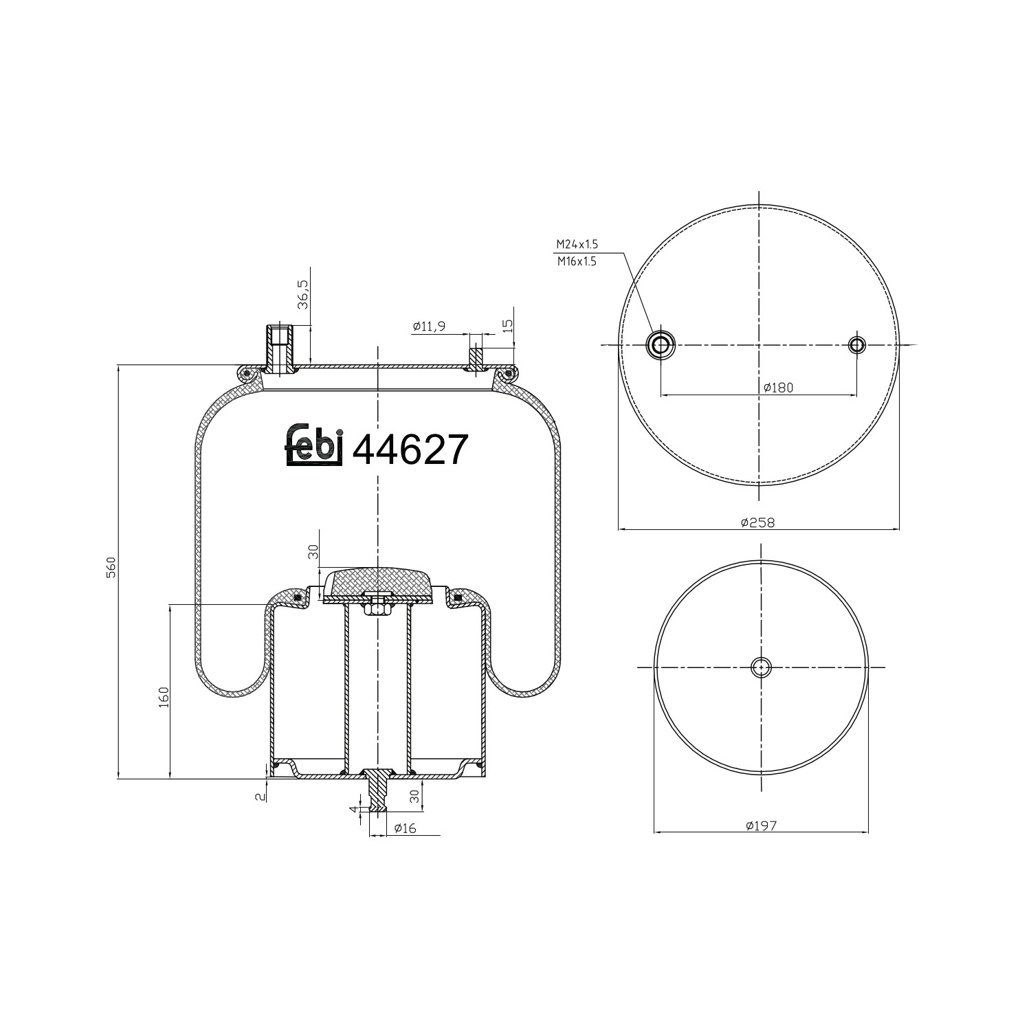 Compre 7421978484 Renault (RVI) Coxim pneumático (suspensão de lâminas pneumática) do eixo dianteiro